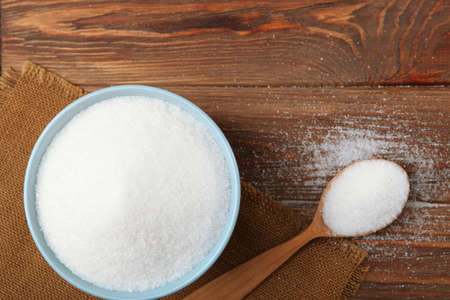 white sugar on the table