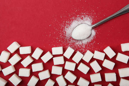 Diabetes mellitus concept. Minimalism, top view, place for text.の写真素材