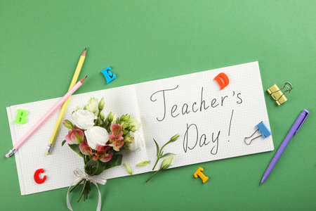 Teachers Day background. Happy teachers dayの写真素材