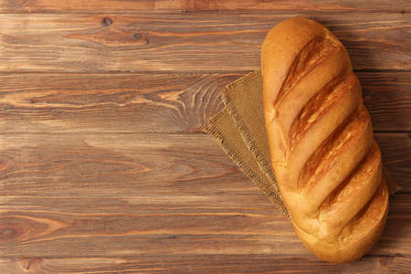 freshly baked bread on the table.