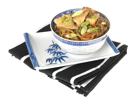 Chicken Chow Meinの写真素材
