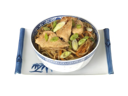 Chicken Chow Meinの写真素材