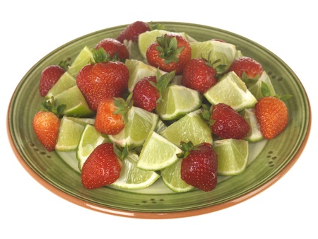 Strawberries with Limesの写真素材