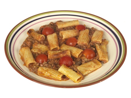 Beef and Chianti Rigatoni Pastaの写真素材