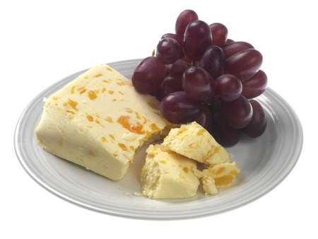 Red Grapes with Cheeseの写真素材