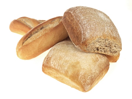 Selection of Baked Bread Rollsの写真素材