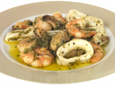 Cold Seafood Saladの写真素材