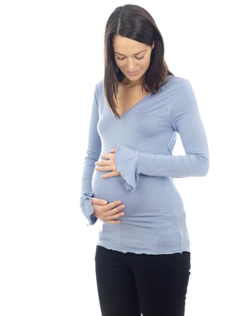 Pregnant Young Womanの写真素材
