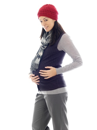 Pregnant Young Womanの写真素材