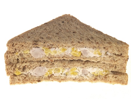 Chicken and Sweetcorn Sandwichの写真素材