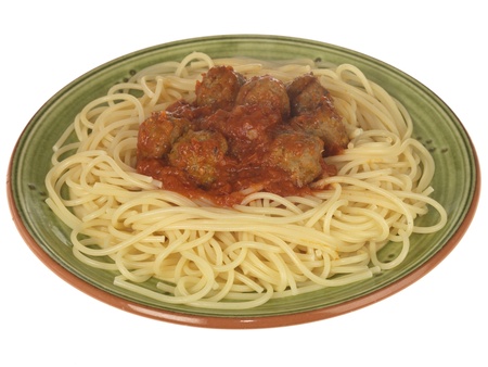 Spaghetti and Meatballsの写真素材