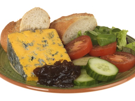 Blacksticks Blue Cheese with Saladの写真素材
