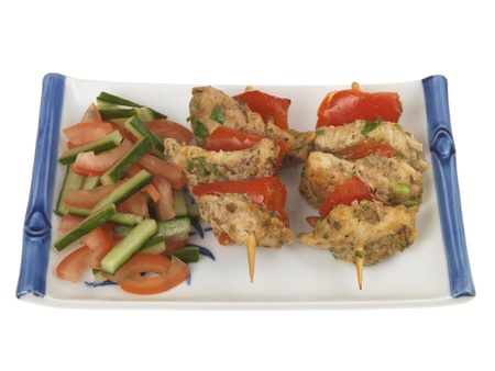 Chicken Kebab Skewersの写真素材