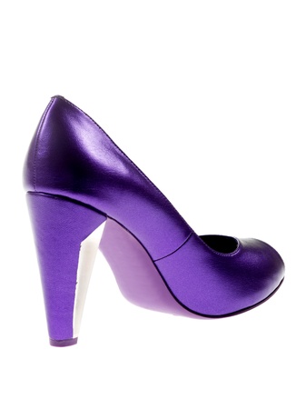 Purple High Heel Shoeの写真素材
