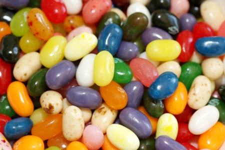 Bowl of Jelly Beansの写真素材