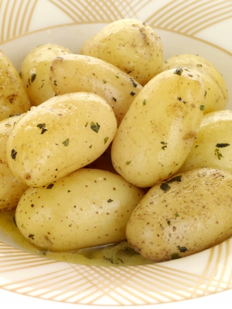 Bowl of New Potatoesの写真素材