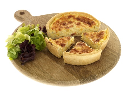 Cheddar Cheese and Onion Quicheの写真素材