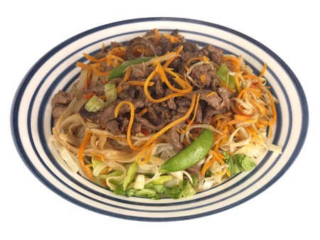 Fried Beef and Noodlesの写真素材