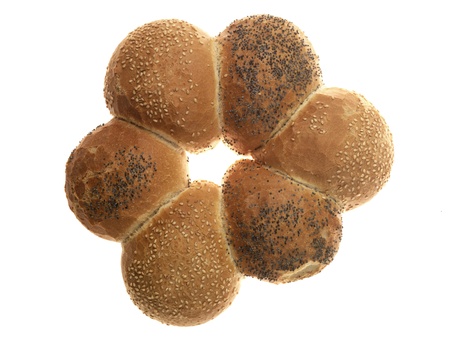 Sesame and Poppy Seed Bread Roll Crown