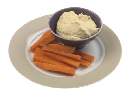 Humous with Carrot の写真素材