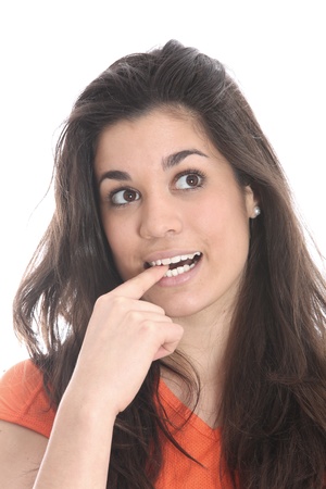  Young Woman Thinkingの写真素材