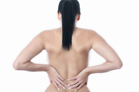 Young Woman with Backacheの写真素材