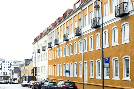 Typical Residential Development in Sandnes Town Stavanger Norwayのeditorial素材
