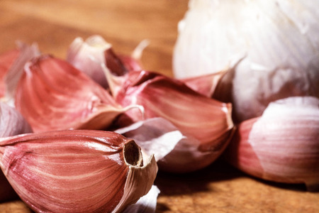 Creative Image of Cloves Of RIpe Aromatic Garlic Herbs Cooking Ingredients