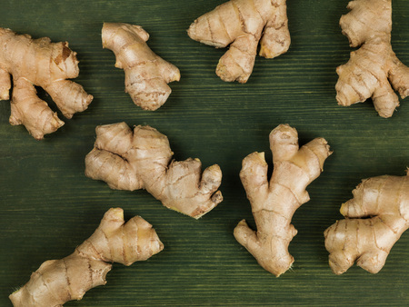 Fresh Root Ginger Aromatic Spices Cooking Ingredientsの写真素材