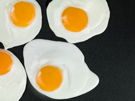 Breakfast Food of Fried Hens or Chicken Eggsの写真素材