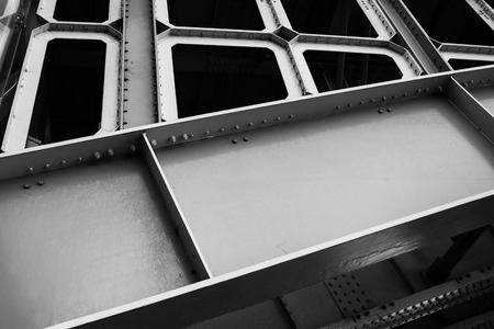 Iron Bridge Steel Girder Supportの写真素材