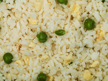 Chinese Egg Fried Rice in a Bowlの写真素材