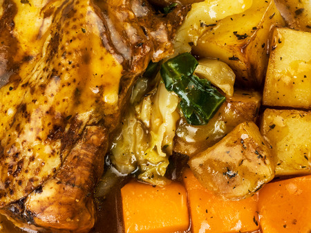 Chicken Stew With Vegetables and Gravyの写真素材