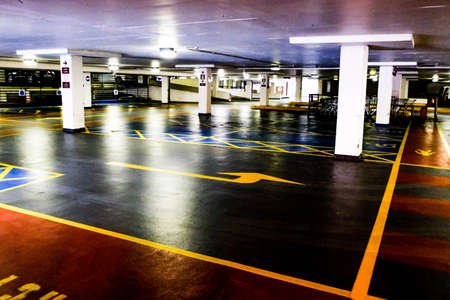London, UK, June 14, 2020, Empty Public Car Park As People Observe And follwing Staty At Home Advice...