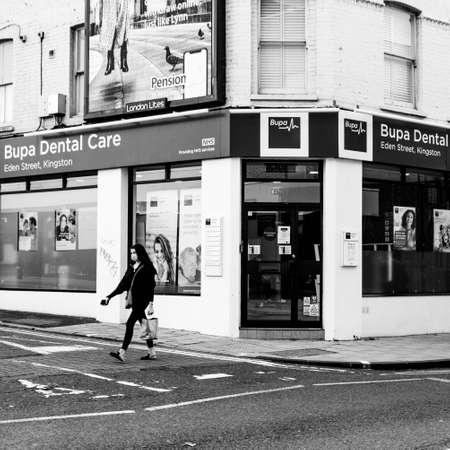 London UK October 06 2020, High Street Branch Of A BUPA Dental Care Outlet