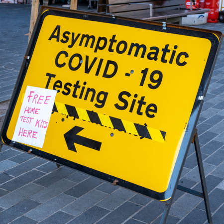Kingston Upon Thames London UK, April 19 2021, Asymptomatic COVID-19 Testing During Coronavirus...