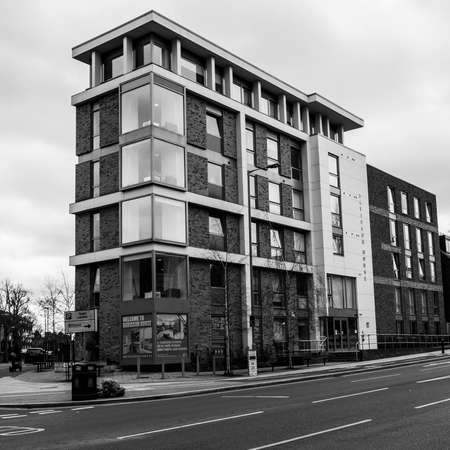 Kingston London UK, March 25 2021, Student Accommodation Block Of Apartments In Kingston London With No Peopleのeditorial素材