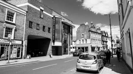 Kingston Upon Thames London, May 07 2021, Cars Parked On The Side Of The Road Next To The Rose...