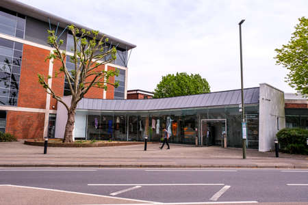 Epsom Surrey, London, May 09 2022, University For The Creative Arts Building Exterior Epsomのeditorial素材