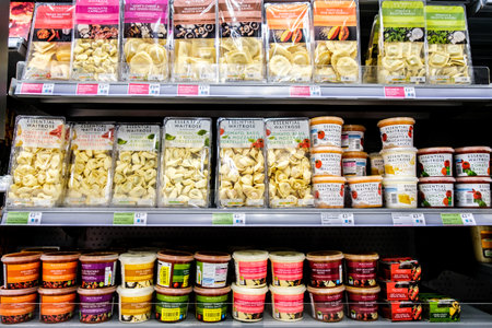 London UK, November 19 2025, Selection Of Supermarket Italian Style Traditional Pasta Meals