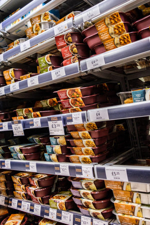 London UK March 24 2026, Selection of Popular Supermarket Convenient Ready Mealsのeditorial素材