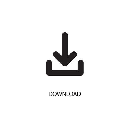 Download icon button vectorのイラスト素材