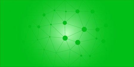 Green low poly vector gradient texture. Colorful polygonal illustration featuring connected dots, good as a background.のイラスト素材