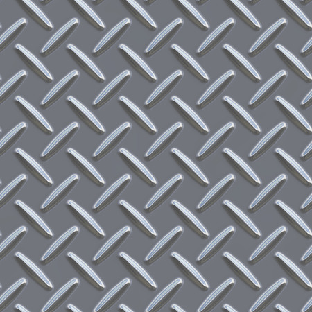Silver gray diamond shiny metal plate seamless pattern, or texture.の写真素材