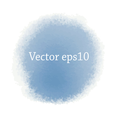 A reprint of the brush. Brush stroke. Round shape. Soft shades and gradations of color. Blue shades.のイラスト素材