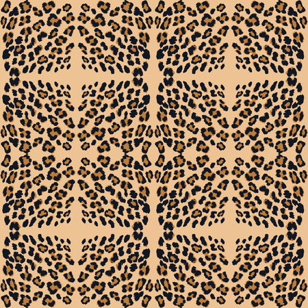 leopard print pattern skin. Repeat animal pattern.のイラスト素材