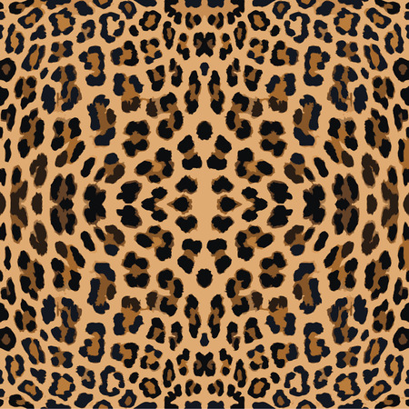 leopard print pattern skin. Repeat animal pattern.のイラスト素材