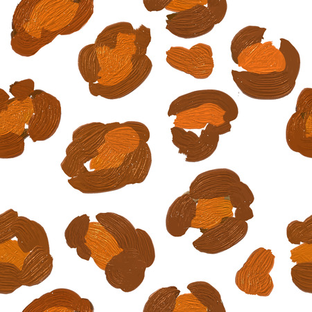 leopard print pattern skin. Repeat animal pattern.のイラスト素材