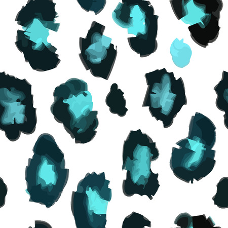 leopard print pattern skin. Seamless animal fur patternのイラスト素材
