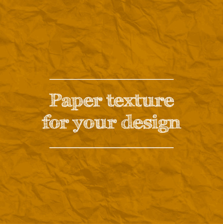 Seamless texture crumpled paper. Orange color. Repeating pattern.のイラスト素材